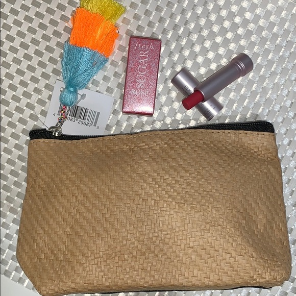 fresh Other - Fresh Sugar Rose Lip Treatment and cosmetics bag